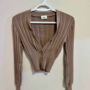 Wilfred plunge front cardigan
